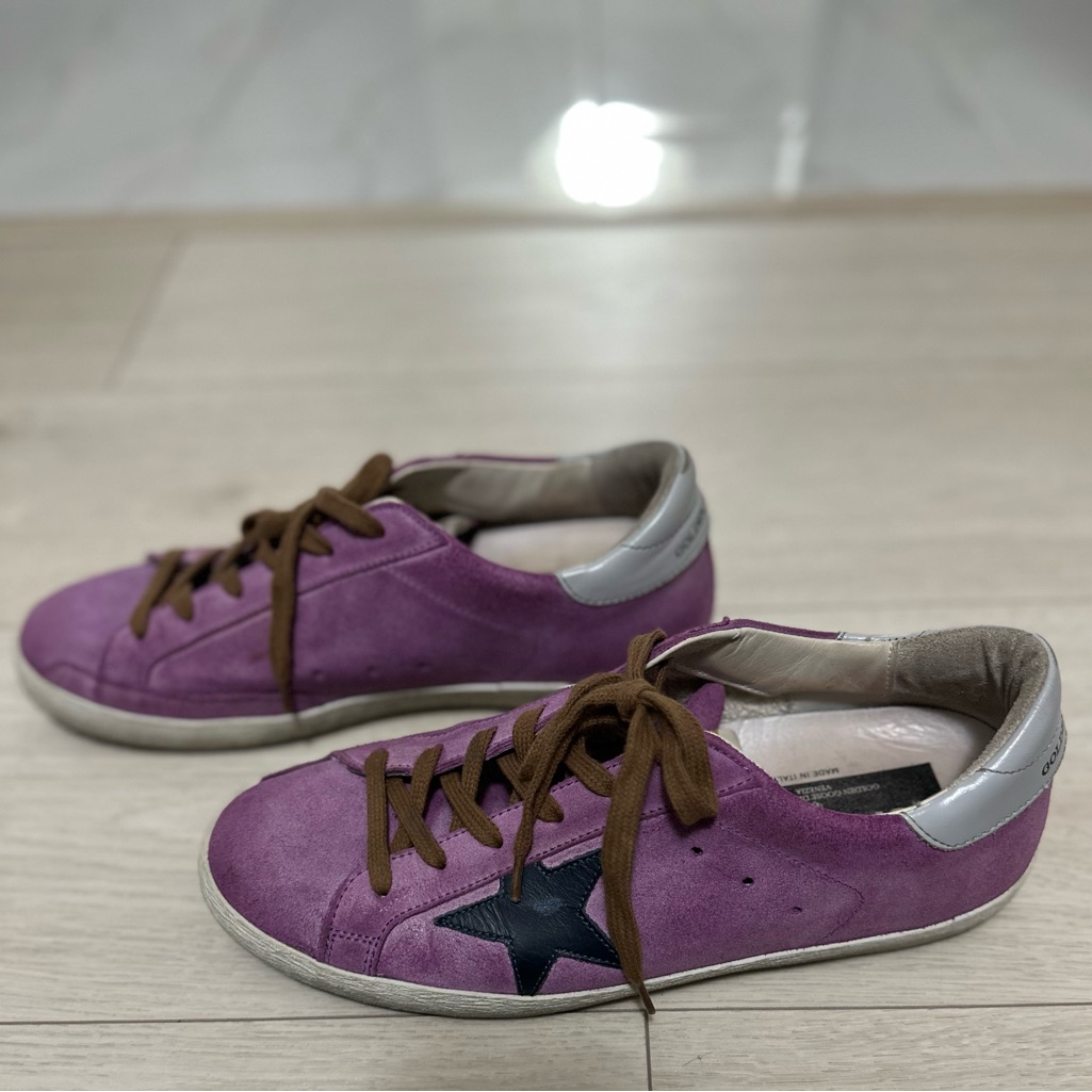 Golden Goose - Purple Suede Superstars